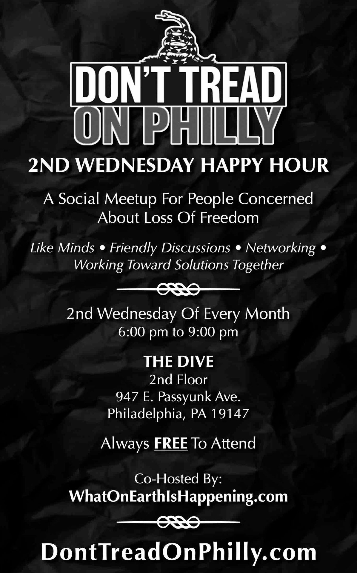 Don't Tread On Philly, Happy Hour